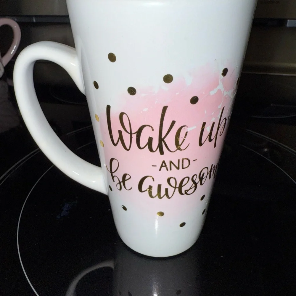Wake up and Be Awesome Coffee Cup